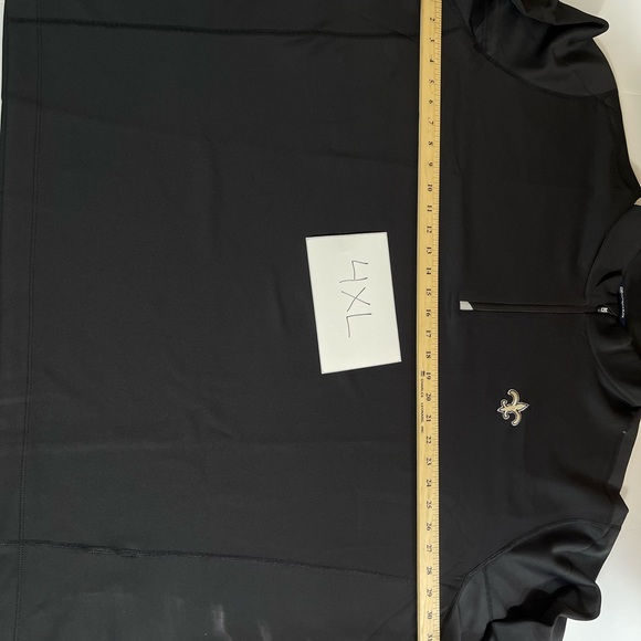 New Orleans Saints Men’s Cutter & Buck Big & Tall Half-Zip Pullover Jacket - Picture 7 of 8
